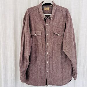 Red Head Ranch Reddish Brown Button Down Collared Shirt Mens Size 2XL